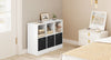 2 Tier 6Cubes Book Shelves Storage Shelf Bookcase Display Unit Organizer