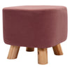 Small Square/Round Footstool Pouffe Sofa Stool Chair Velvet Fabric Padded Seat