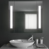 Illuminated LED Bathroom Mirror Cabinet With Sensor Shaver Socket Demister Pads