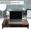 TV Monitor Stand Bamboo Computer Laptop Table Riser Shelf for Home Office Supply