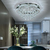 60cm LED Flower Crystal Ceiling Light Chandelier Living Room Dining Room 48W