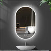 Oval Dimmable LED Backlit Bathroom Mirror Energy Saving Defog Wall Vanity Mirror