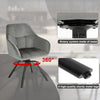 1/2/4/6 Velvet Swivel Dining Chairs Padded Seat Accent home & restaurants