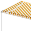 Freestanding Manual Retractable Awning 350x250 Yellow/White S1G9