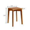 1/2PCS Rustic Wooden Barstool Bar Stool Breakfast Seat Bar Pub Chair Living Room