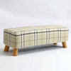 Linen Fabric Footstool Foot Rest Stool Pouffe Ottoman Seat Living Room Furniture