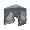 Outdoor Pop up Gazebo 2x2 3x3 m Garden Marquee Party Tent Sun Canopy Home Grey