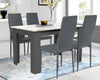Dining Table and Chairs 4/6 Set Pu Leather Seat Dining Kitchen Room Furniture