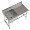 Commercial Freestanding Hand Wash Sink Stainless Steel Kitchen Basin Catering