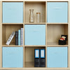 4x 8x Canvas Storage Boxes Foldable Basket Cube Magazine Bookcase Shelving Shelf