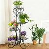 Anti Rust Iron Plant Stand Multiple Flower Pot Shelf Holder Indoor Outdoor Rack