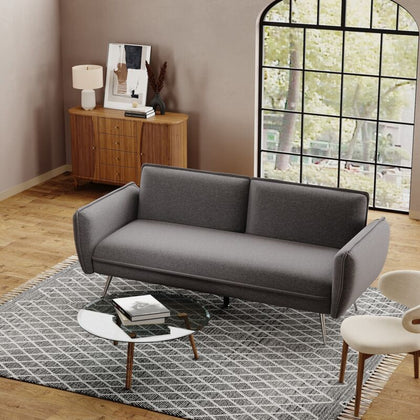 Click Clack Sofa Bed Fabric 3 Seater Couch Recliner Sleeper Settee Large Cushion