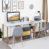 Double Computer Workstation Space-saving Computer Desk L-shaped Writing Desk