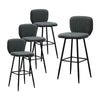 1/2/4/6x Bar Stools Gas Lift Swivel Faux Leather Kitchen Breakfast Counter Salon