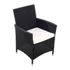 2/4pcs Garden Patio Rattan Chairs Armchair with Cushion Outdoor Bistro Furniture