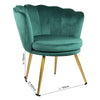 Genesis Flora Accent Tub Chair Scallop Armchair Petal Back With Golden Legs