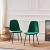 Dining Chairs 2/4/6pcs Modern Suede/Velvet Back Sturdy metal Legs Office/Cafe