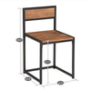 Small Table and 2 Chairs Metal Bar Set Kitchen Dining Breakfast Stools Furniture