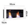 Bio Ethanol Fire BioFire Fireplace 2 Burner Heater Wall Mounted/Inset Install UK