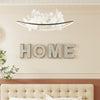 4PCS Independent Letters Home Glam Crystal Diamond Letters Silver Mirror Glass