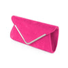 Plain Suede Wedding Party Prom Women and Women Evening Clutch Handbag