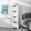 Mondeer Bathroom Cabinet with 4 Drawers Storage Unit Shelf Cupboard Home White