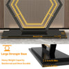 Large Marble Console Table Hallway Long Table Pentagon Frame Side Station Table