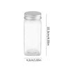 12X Spice Jars Bottles Airtight Salt Container with Lid Square Seasoning Bottle