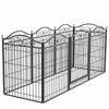 Strong Pet Dog Playpen Garden Enclosure 8 Panel Cat Cage Metal Fence With latch
