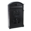 Large Vintage Outdoor Lockable Letter Post Box Mailbox Wall Mounted Secure Mails