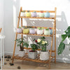 Small Medium Large Multi Tier Tiered Plant Stand Carbonized Shelf Holder Flower