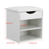 Wooden Ottoman Shoes Storage Bench Shoe Cabinet Padded Seat Storage Rack Stand