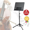 Heavy Duty Sheet Music Stand Adjustable Tripod Orchestral Sheet Holder with Bags