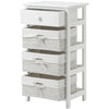 Chest of Drawers Storage Shelf with Basket for Bedroom Living Room Bathroom UK