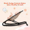 2 in 1 Folding Baby Rocker Adjustable Baby Bouncer Seat Infant Nursery Chair