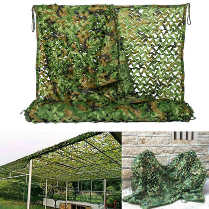 Portable Army Woodland Shelter Camo Net Camouflage Netting Camping Hide