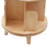 360 Rotating Bookshelf Wooden Book Storage Rack Shelves 1 layers Bookcase 46cm D
