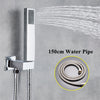 Chrome Concealed Shower Mixer Set Over Head with 30cm Rain Bathroom Hand Sprayer