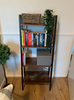 Industrial Shelving Unit Vintage Metal Bookcase Ladder Shelf Storage Rack Office