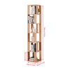 190cm Rotating Bookcase, Freestanding Bookshelf for Living Room, Corner Bookcase
