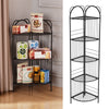 3/5-Tier Metal Corner Shelf Storage Rack Organiser Ladder Display Bookshelf Home