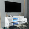 Large Modern TV Unit Cabinet Stand Wood High Gloss Doors w/LED Lights Drawers