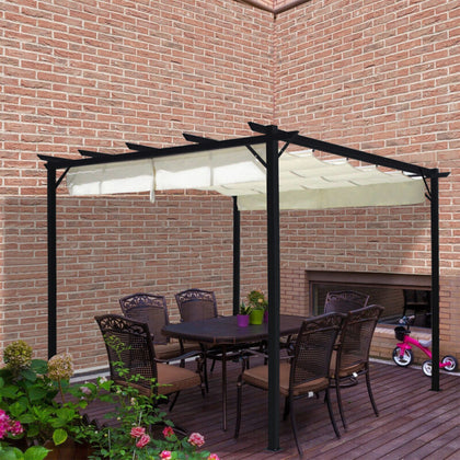 3X3M Patio Garden Gazebo Pergola Sun Shade Canopy Shelter Pavilion Steel Awnings