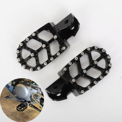 2X Motorcycle Surron Upgraded Footpegs Larger Sur Ron Light Bee Black Foot Pegs