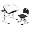 Adjustable Height Tiltable Study Desk Table Chair Set For Kids Children w/Drawer