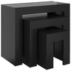 3x Nesting Coffee Tables Engineered Wood Table Furniture Multi Colours vidaXL