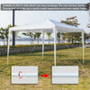 Outdoor Canopy 10x10 FT Party Wedding Tent Heavy Duty Gazebo Pavilion Tent White