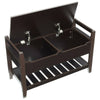 Wooden Shoe Bench Shoes Storage Rack Cabinet Padded Seat Cushion Stool Hallway