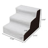 3 Steps Pet Dog Ladder Soft Stairs Portalbe Washable Removable Cover Ramp Puppy