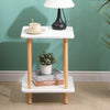 Simple Coffee Table White Sofa Side Table End Table for Living Room Modern